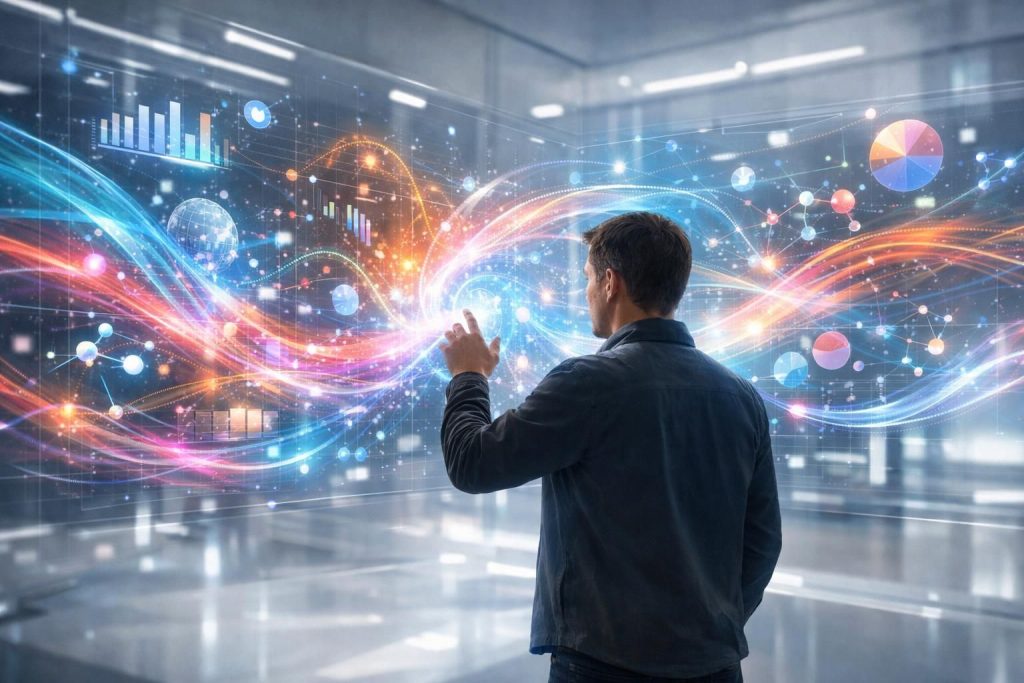 entdecken sie, wie künstliche intelligenz als zentrale schnittstelle zwischen nutzern und informationen fungiert und die art der informationsverarbeitung revolutioniert.