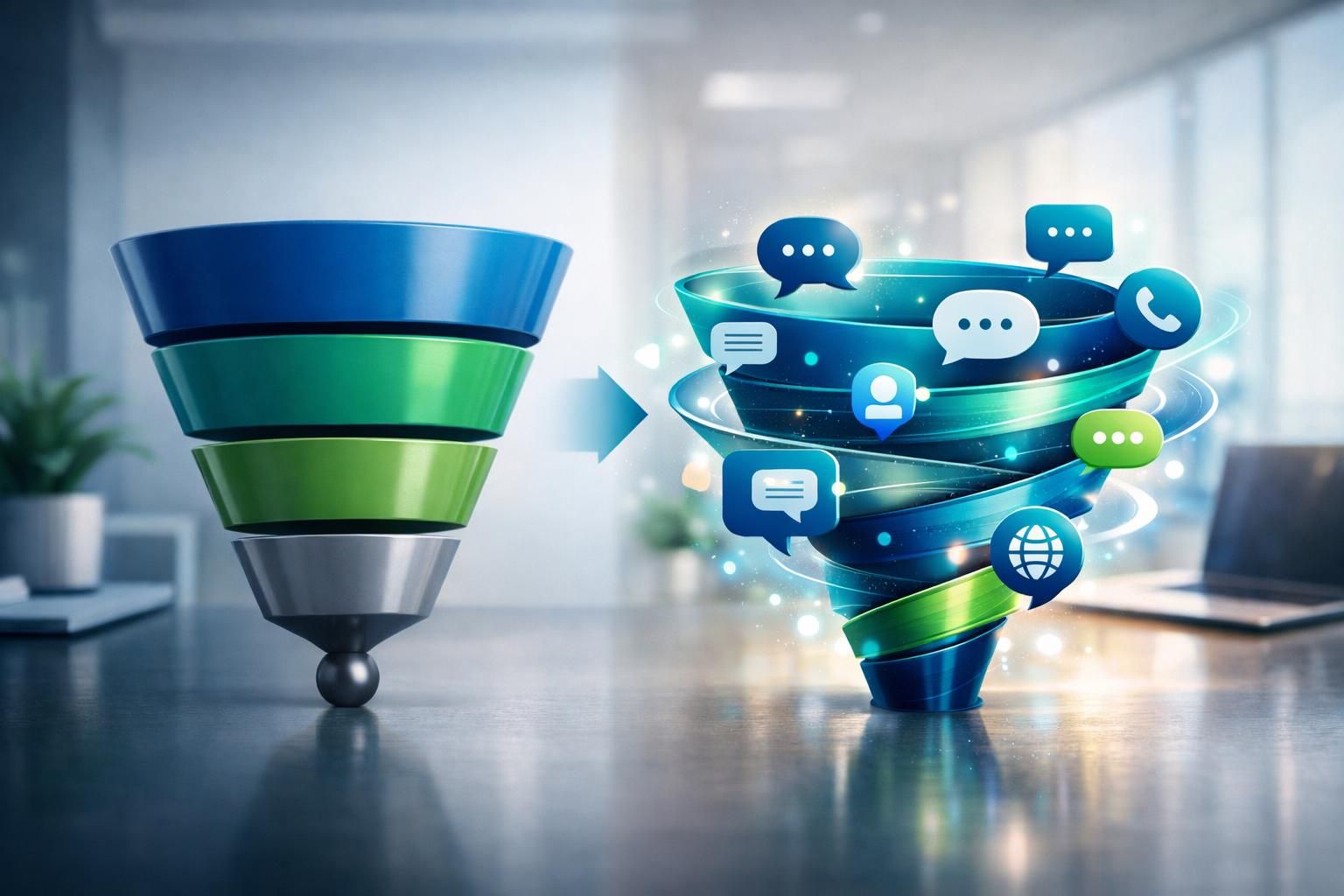 erfahren sie, wie konversationelles marketing den funnel verändert und optimiert, um kundenbeziehungen zu stärken und den umsatz zu steigern.